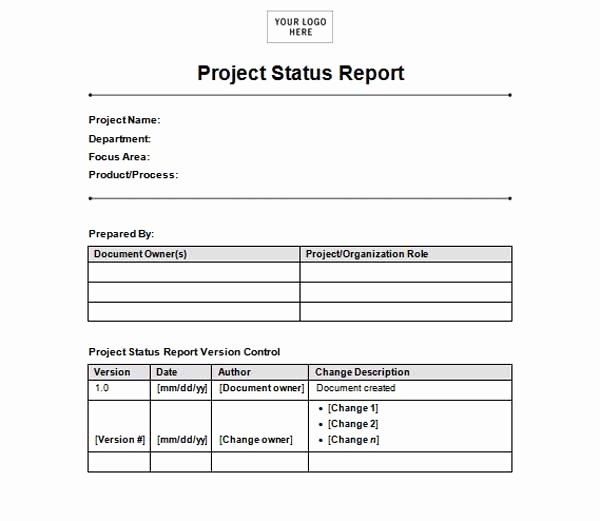 Free Project Status Report Template Luxury Microsoft Word Templates Free Project Status Report Template