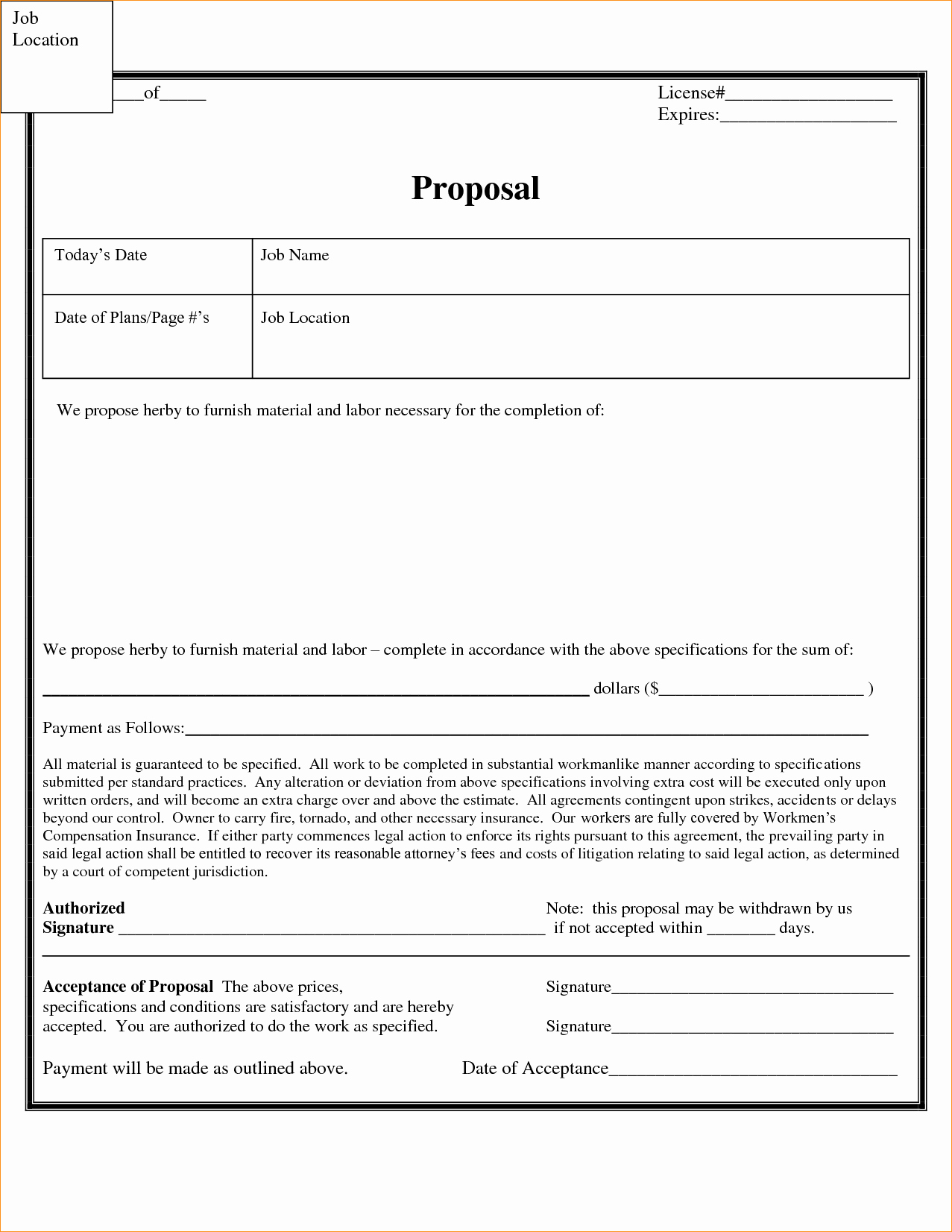 Free Proposal form Template Best Of Proposal Template Free Business Proposal Templated