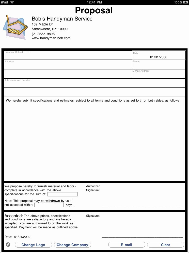 Free Proposal form Template Lovely 9 Best Of Job Proposal Template New Job Position