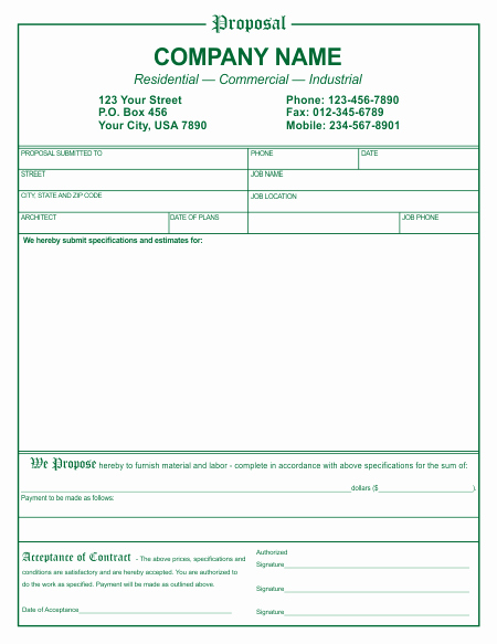 Free Proposal form Template Unique Free Proposal Template