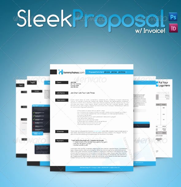 Free Proposal Template Indesign Awesome 20 Creative Invoice &amp; Proposal Template Designs
