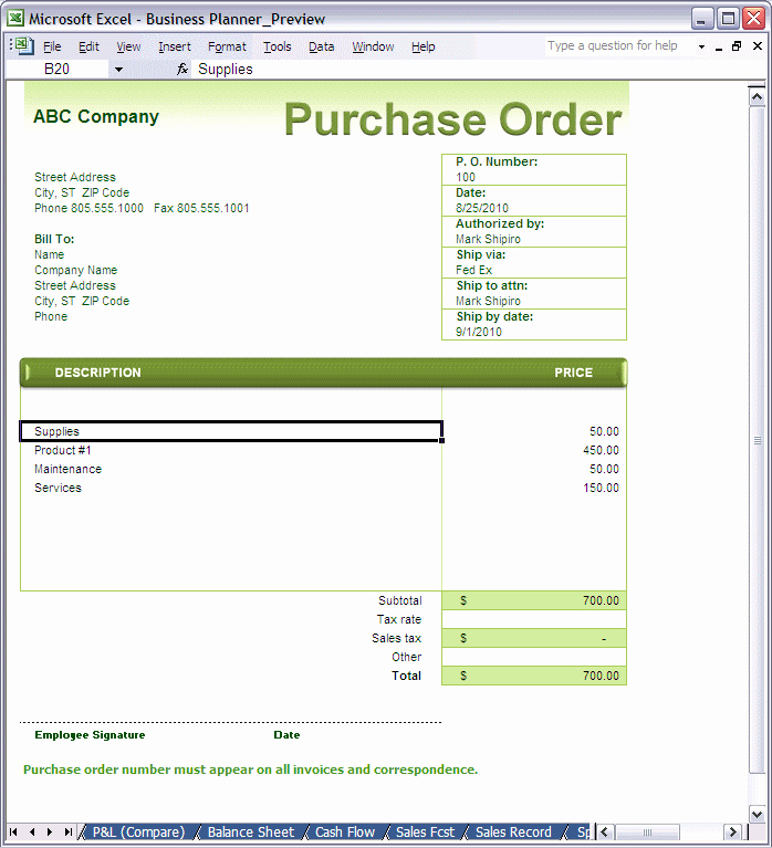 Free Purchase order Template Best Of Purchase order form Templates Free