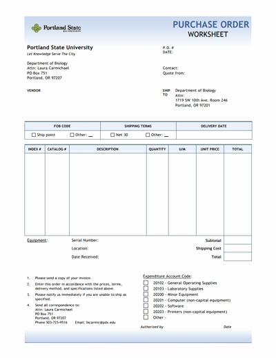 Free Purchase order Template Lovely Purchase order Template Free Download Edit Fill Create