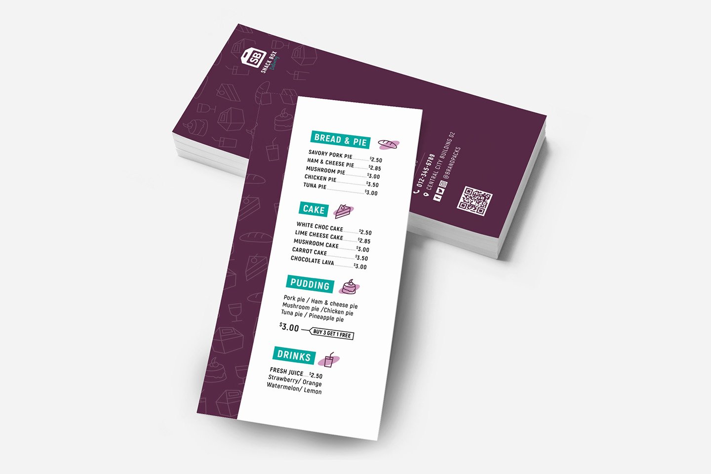 Free Rack Card Template Lovely Free Dl Menu Rack Card Template In Psd Ai &amp; Vector