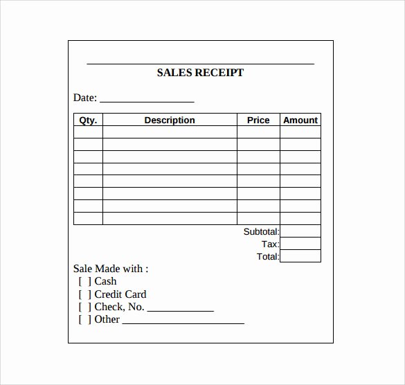 Free Receipt Template Pdf Beautiful Sales Receipt Template 10 Download Free Documents In