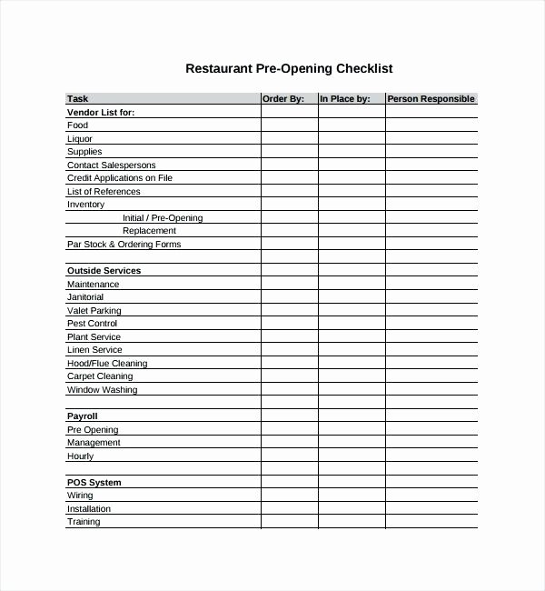 Free Restaurant Cleaning Checklist Template Inspirational Checklist Templates Vehicle Safety Inspection Template