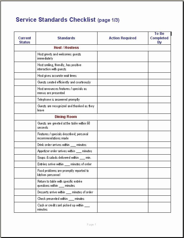 Free Restaurant Cleaning Checklist Template Inspirational Restaurant Service Training Google Search …