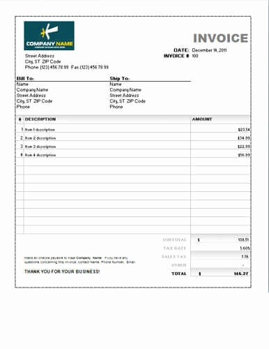 Free Sales Invoice Template Luxury Sales Invoice Templates [27 Examples In Word and Excel]