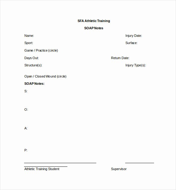 Free soap Note Template New 11 soap Note Templates – Free Sample Example format