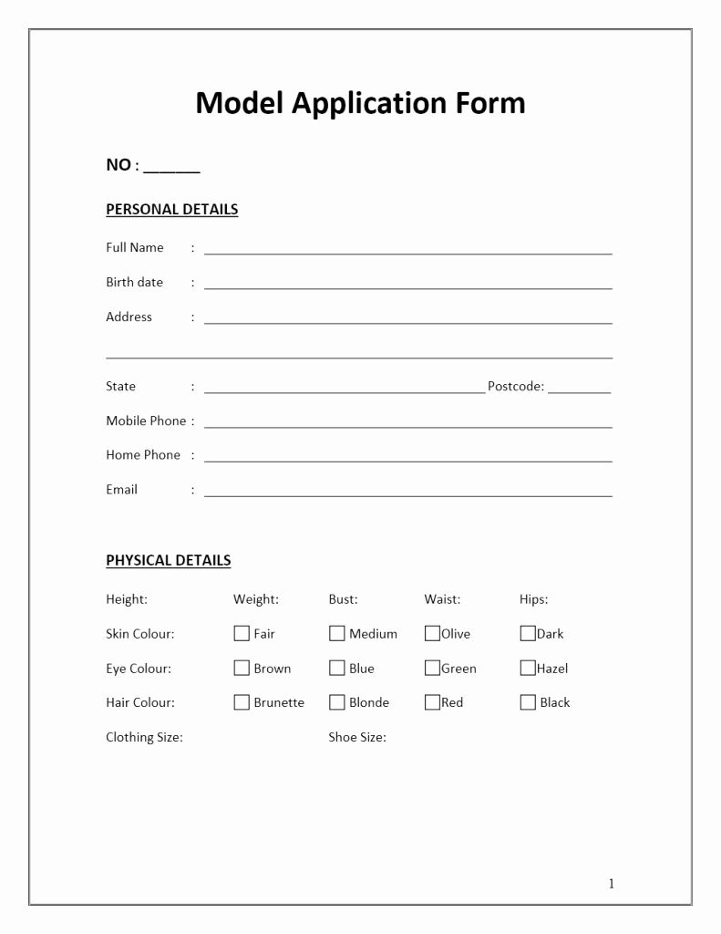 Free Sports Registration form Template Inspirational Model Application form