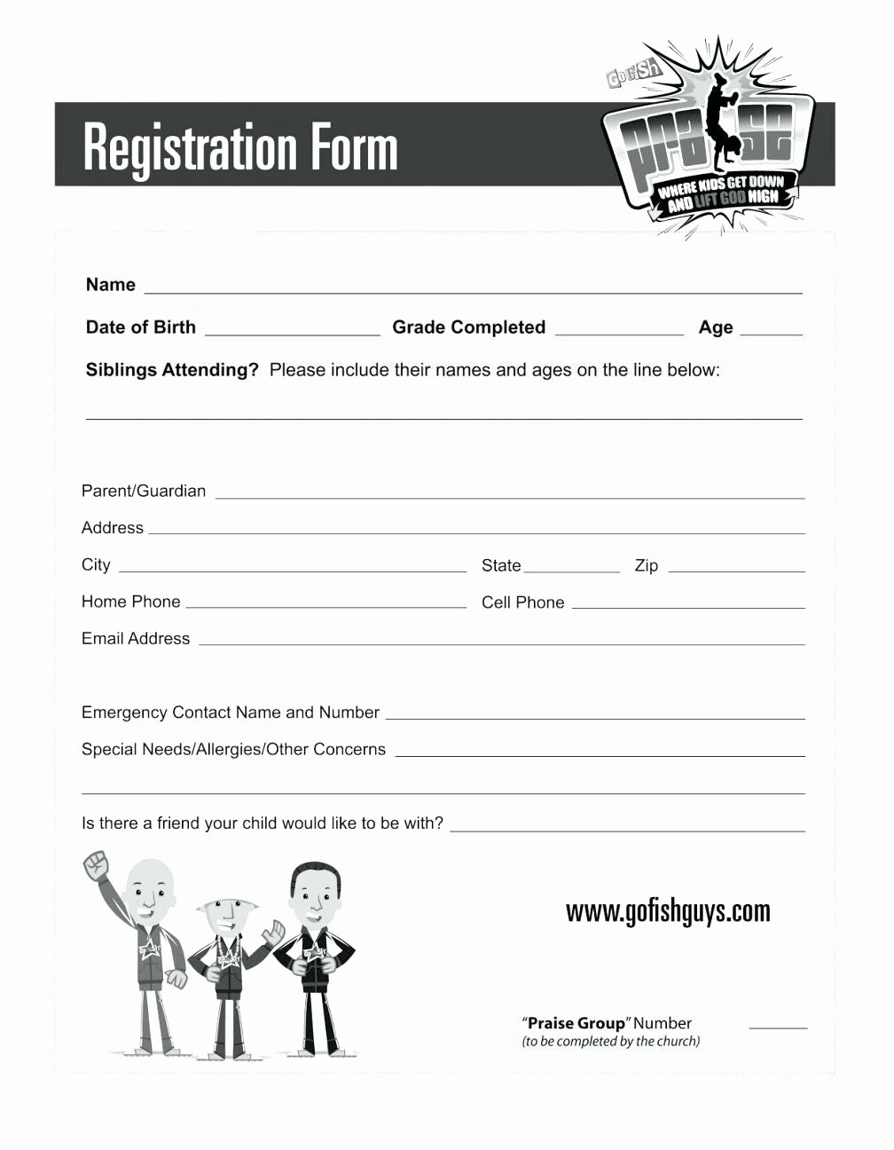 Free Sports Registration form Template Unique Sample Conference Registration form Template
