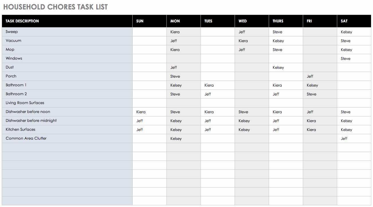 Free Task List Template Elegant Free Task and Checklist Templates