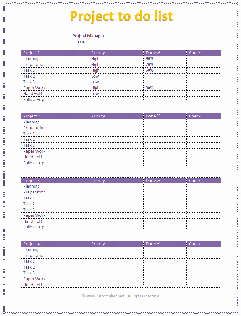 Free Task List Template Luxury 8 Best Of Free Printable Project to Do List