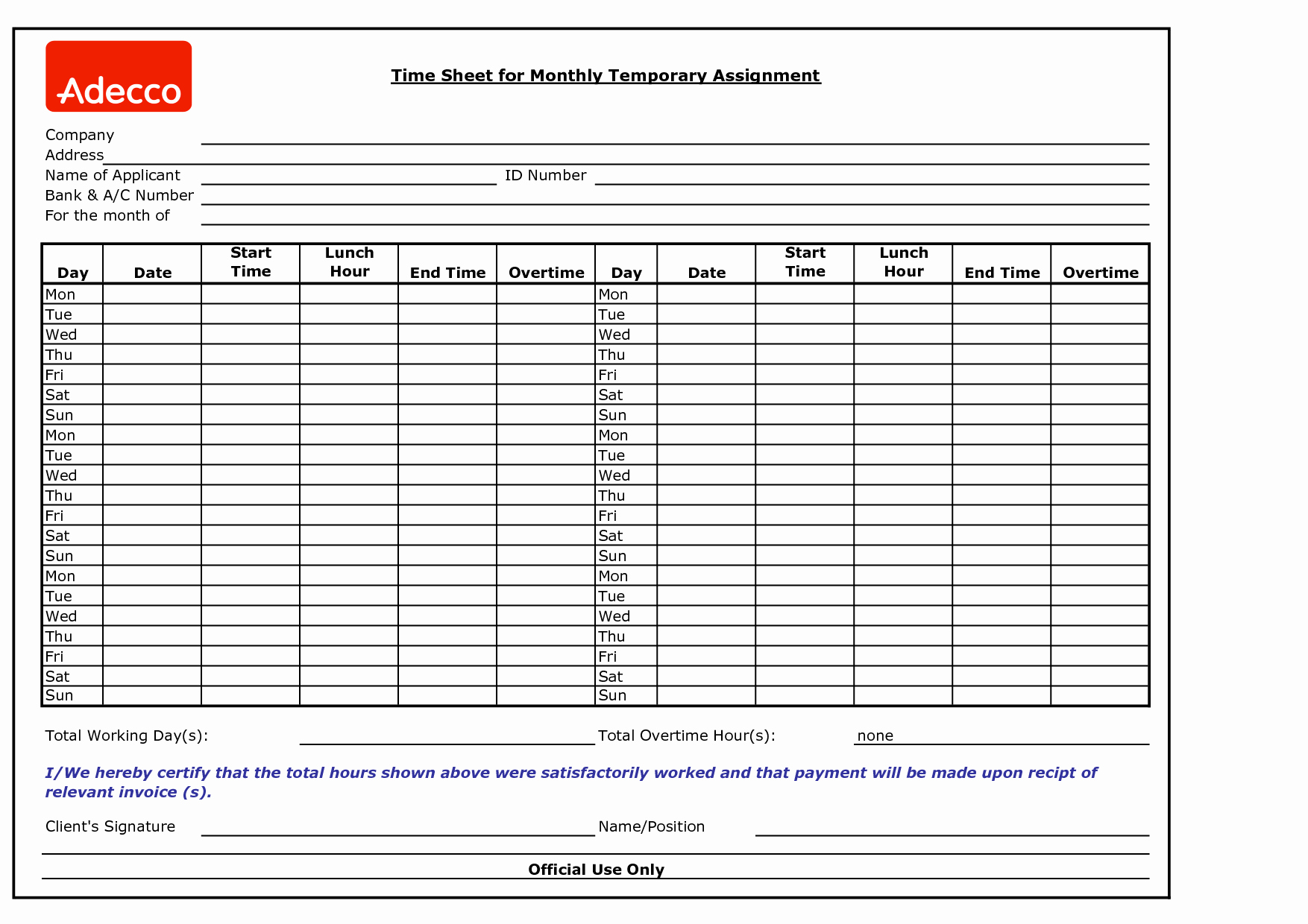 Free Time Sheet Template Best Of 6 Best Of Microsoft Fice Timesheet Templates