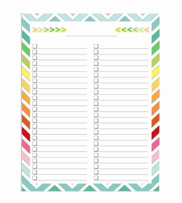 Free to Do List Template Awesome 51 Free Printable to Do List &amp; Checklist Templates Excel