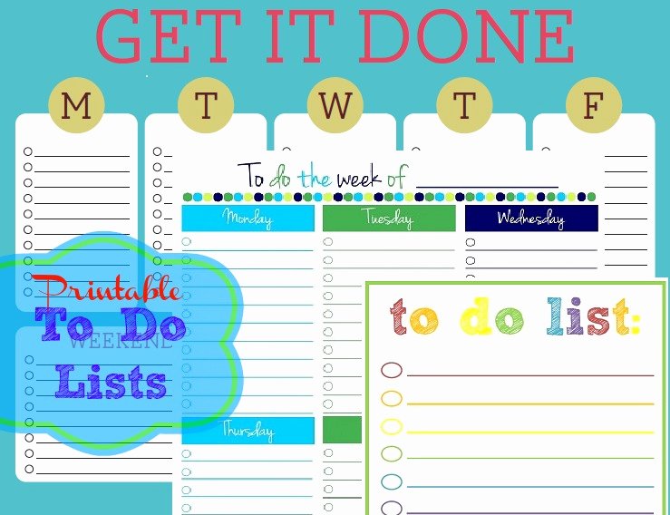 Free to Do List Template Beautiful Free Printable to Do Lists – Cute &amp; Colorful Templates