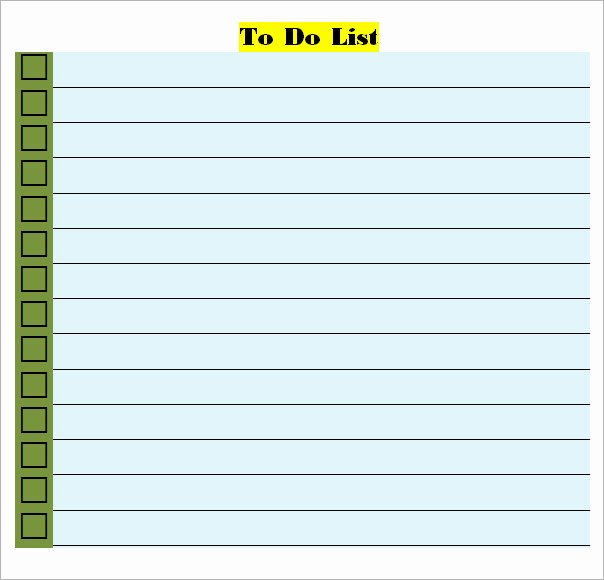 Free to Do List Template New to Do List Template 16 Download Free Documents In Word