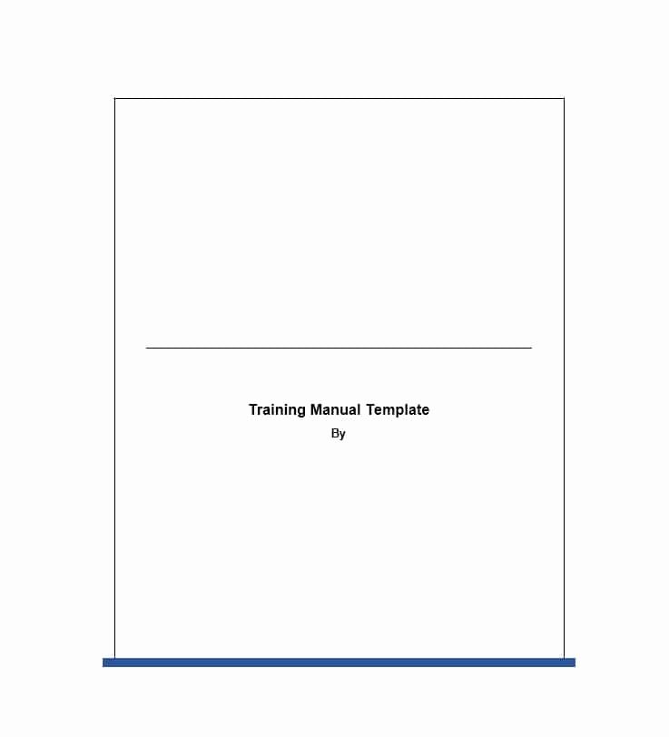 Free Training Manual Template Luxury Training Manual 40 Free Templates &amp; Examples In Ms Word