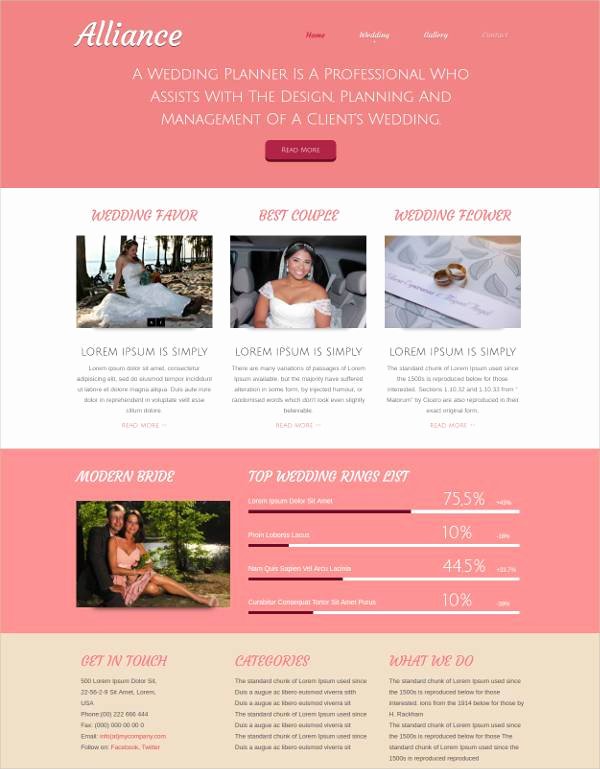 Free Wedding Website Template Lovely 37 Free Wedding Website themes &amp; Templates