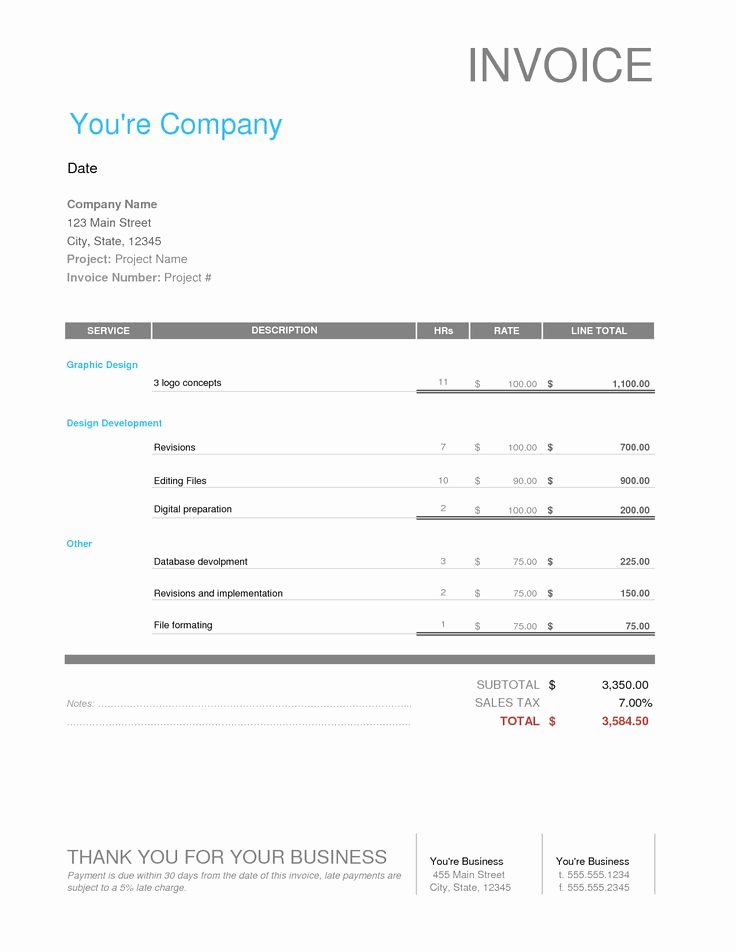 Freelance Design Invoice Template New 17 Best Images About Design Invoices On Pinterest