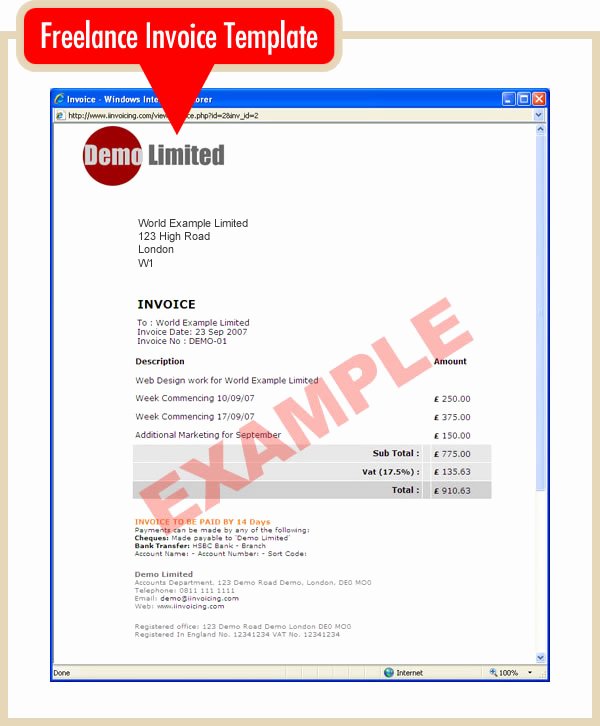 Freelance Writer Invoice Template Beautiful Line Invoice System