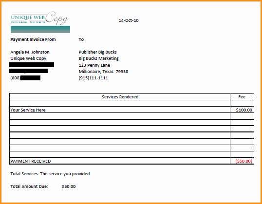 Freelance Writer Invoice Template Lovely 13 How to Write An Invoice