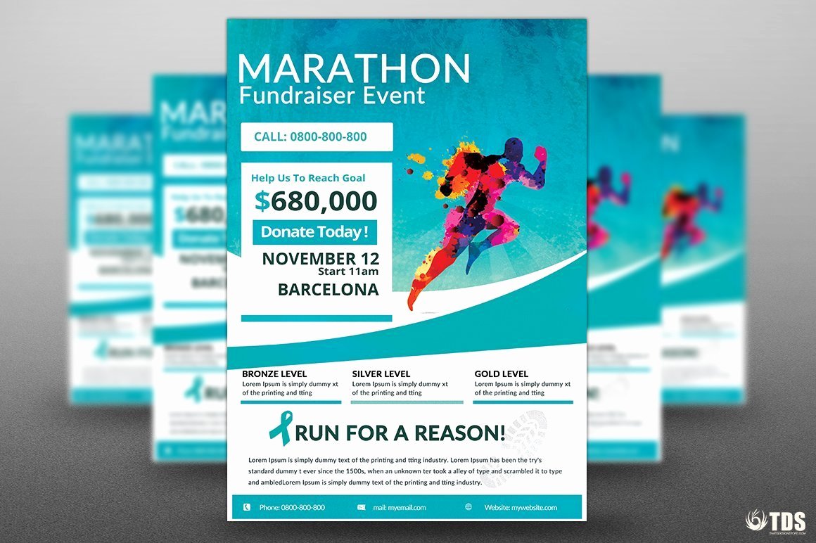 Fundraiser Flyer Template Free Unique Freebies Marathon Fundraiser Free Flyer Psd Templates Store