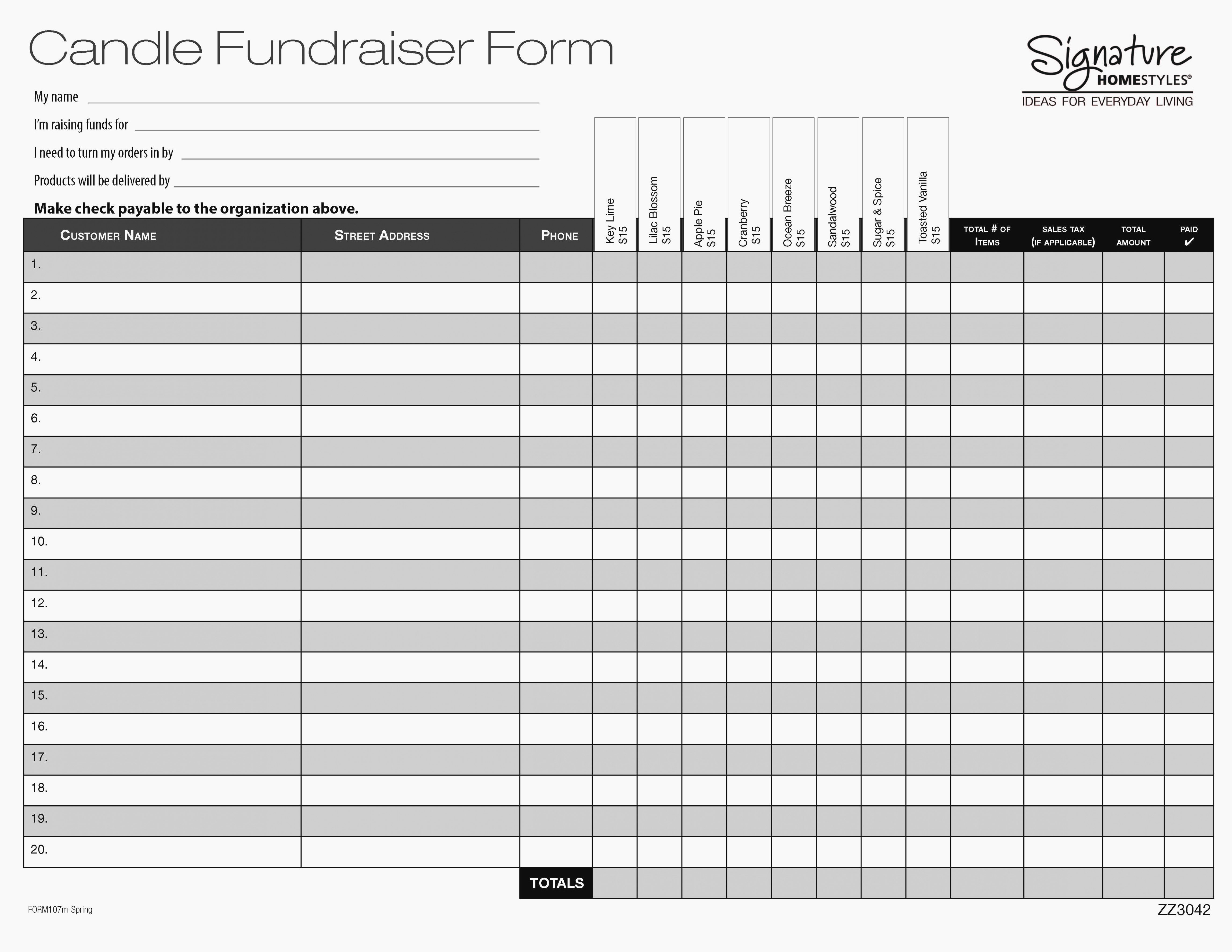 Fundraiser form Template Free New 12 Ideas to organize Your Own Fundraiser