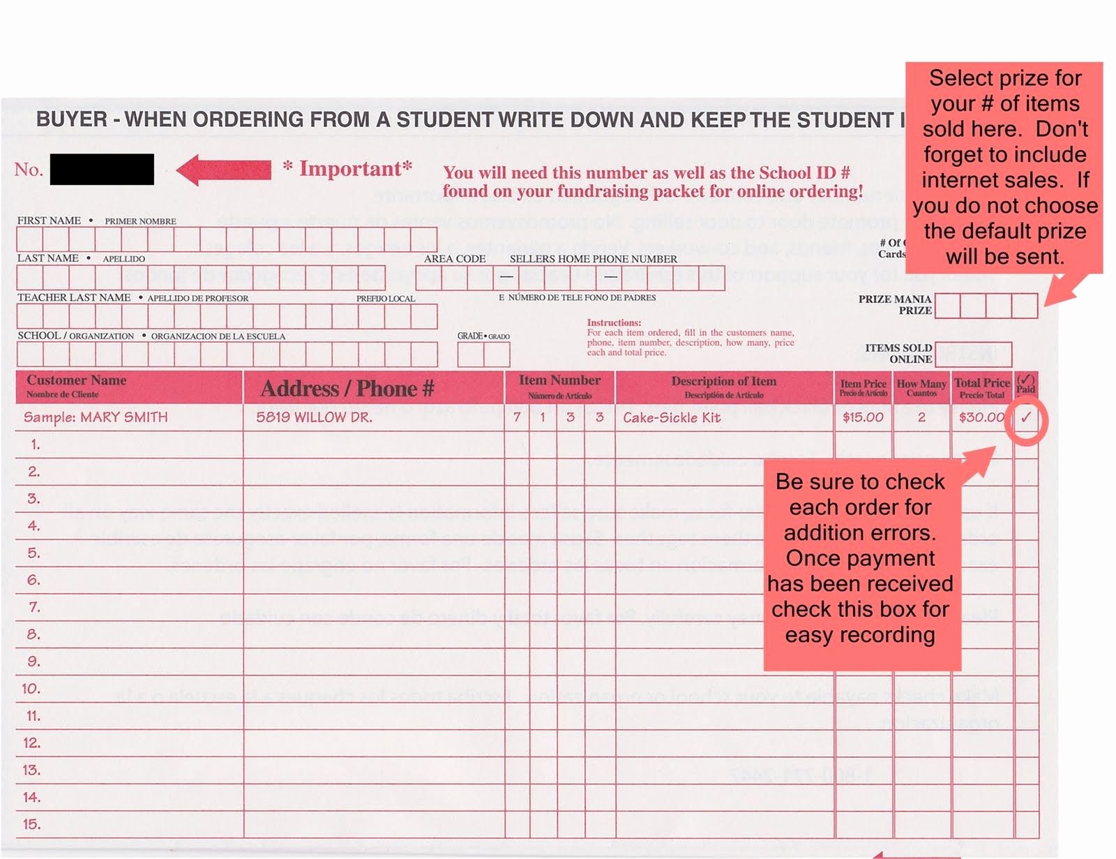 Fundraiser form Template Free New Printable Fundraising order form Template