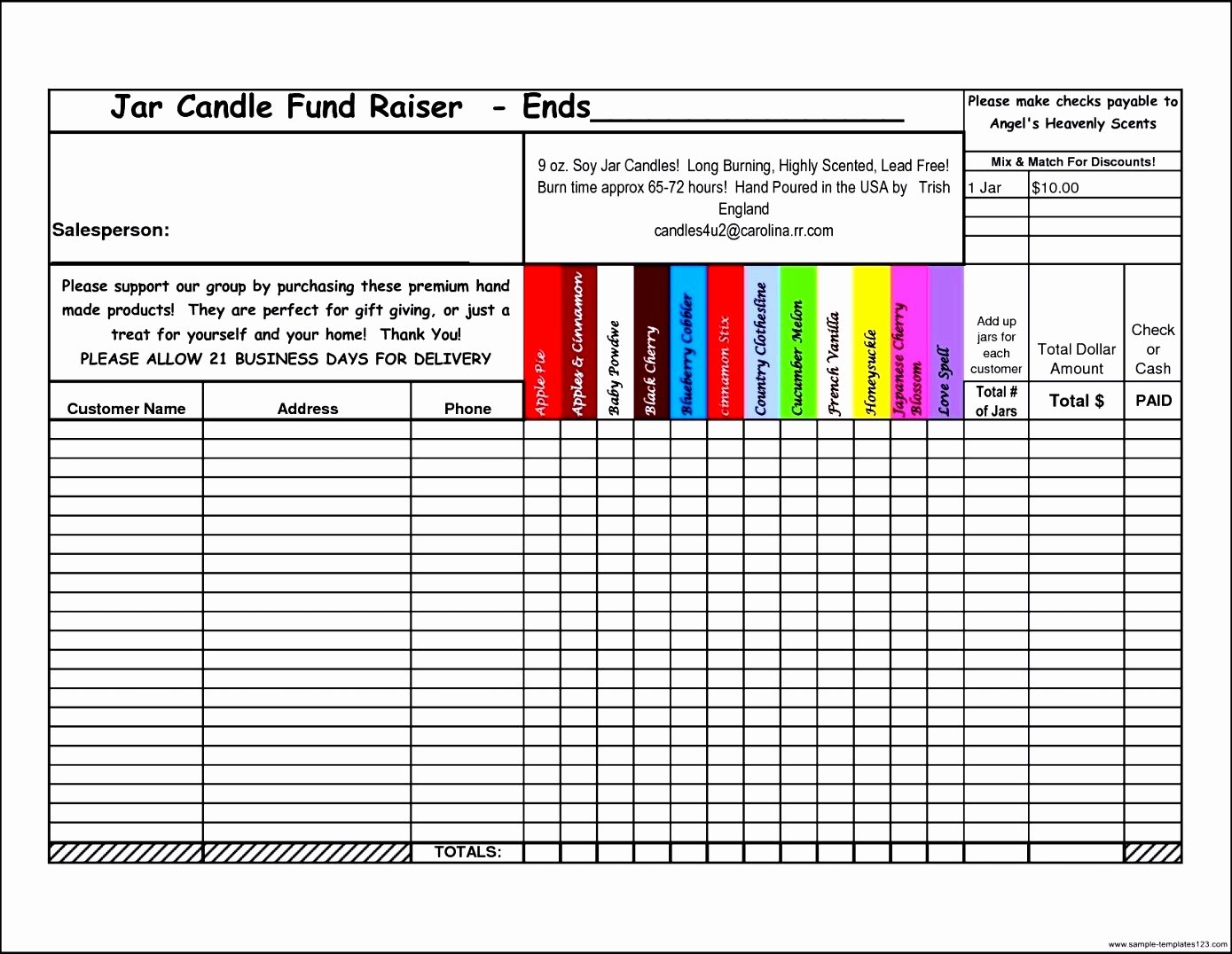 Fundraiser order form Template Free Elegant Fundraising forms Templates Free Sample Business Loan