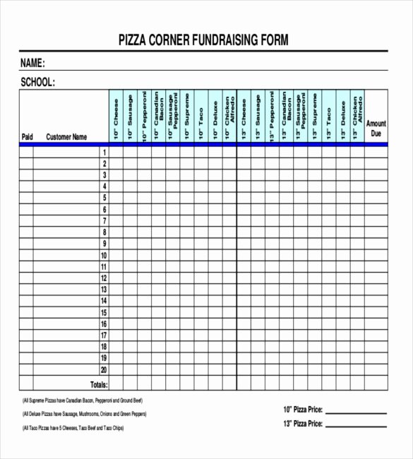 Fundraiser order form Template Free Fresh 16 Fundraiser order Templates – Free Sample Example
