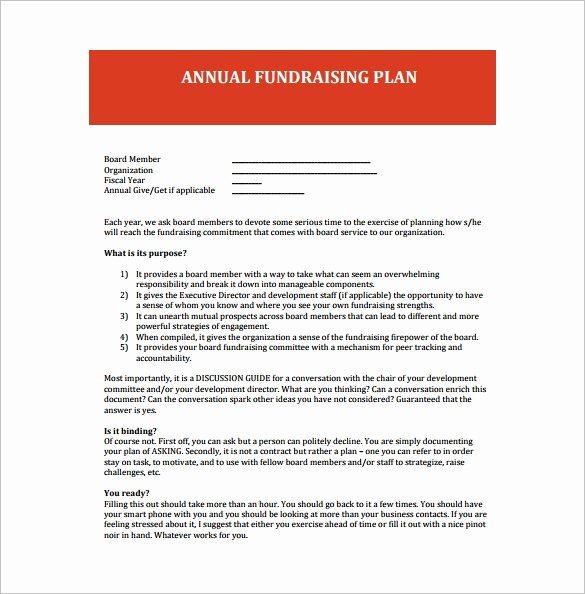 Fundraising event Planning Template Beautiful 16 Fundraising Plan Templates Free Sample Example