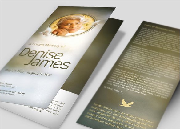 Funeral Brochure Template Free Best Of 30 Funeral Program Brochure Templates – Free Word Psd