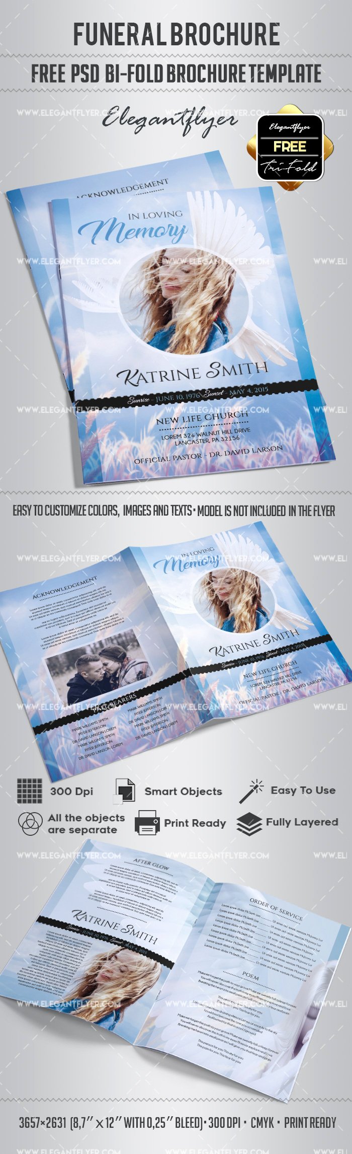 Funeral Brochure Template Free Best Of Free Funeral Bi Fold Brochure – by Elegantflyer