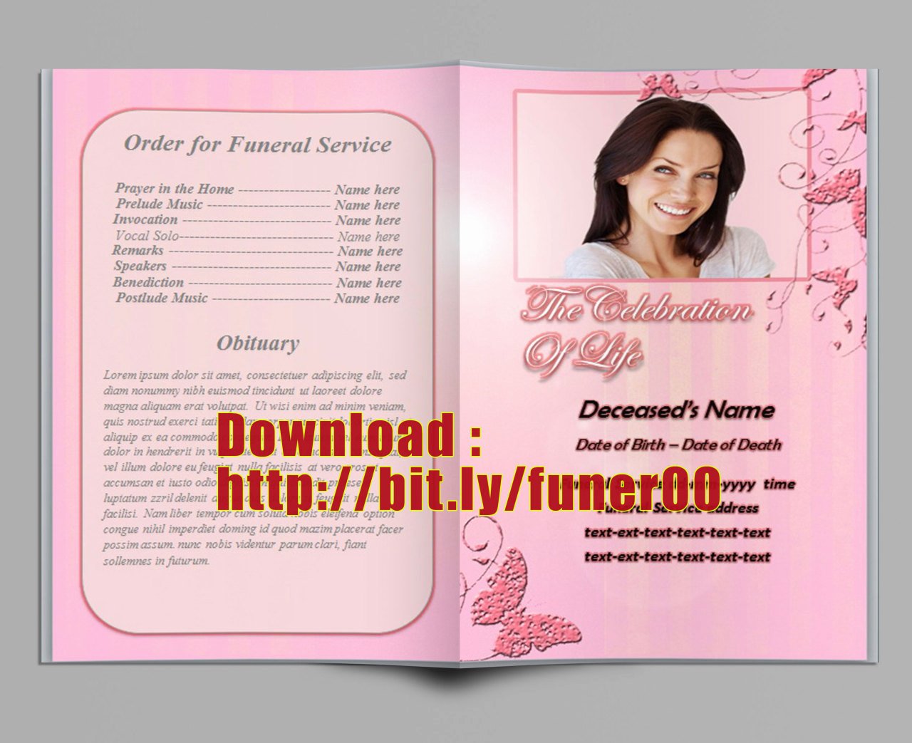 Funeral Brochure Template Free Best Of Free Funeral Program Templates