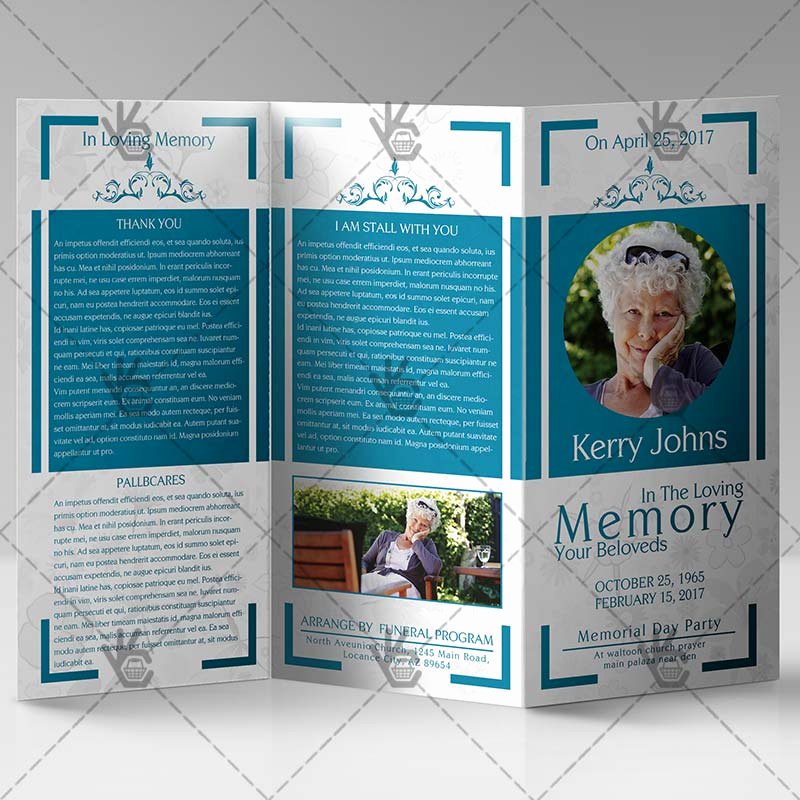 Funeral Brochure Template Free Inspirational Funeral Program Premium Tri Fold Brochure Psd Template