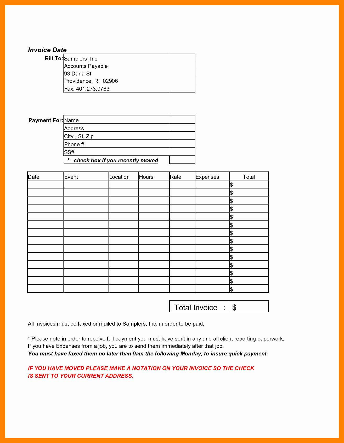 General Contractor Invoice Template Lovely 7 Free Contractor Invoice Template