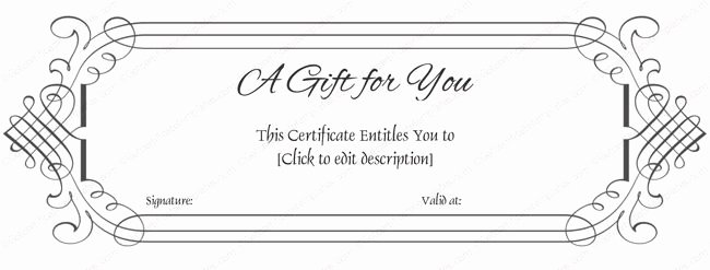 Gift Certificate Template Word Free Beautiful Simple Gift Certificate Template Word T Certificate