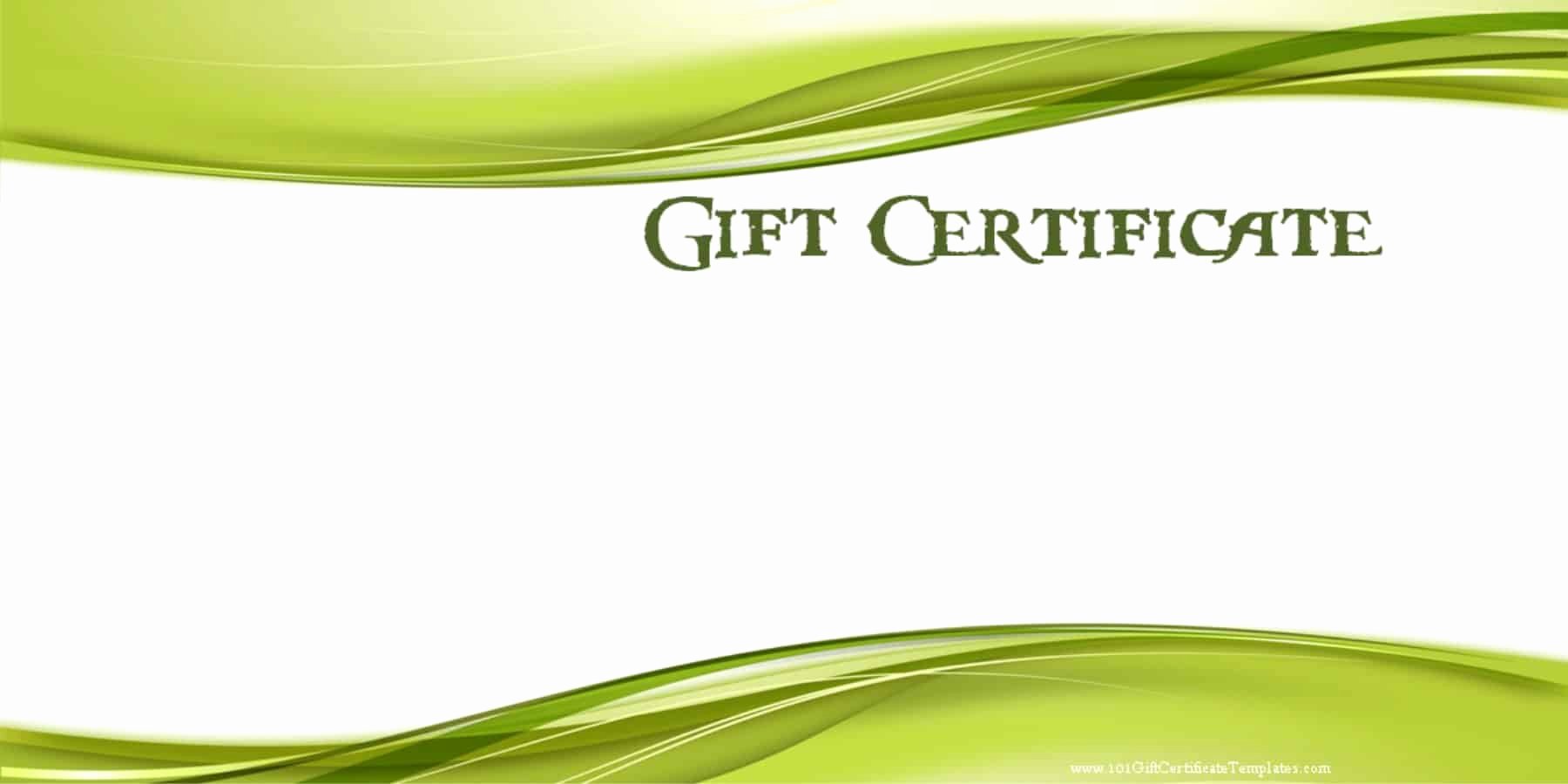 Gift Certificate Template Word Free Fresh Printable Gift Certificate Templates