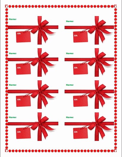 Gift Tag Template Microsoft Word Luxury Christmas Gift Tag Template Microsoft Word – Festival
