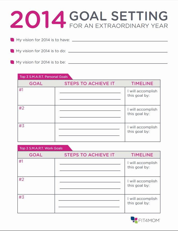 Goal Setting Worksheet Template Lovely Goal Setting for 2016 Template Calendar Template 2016