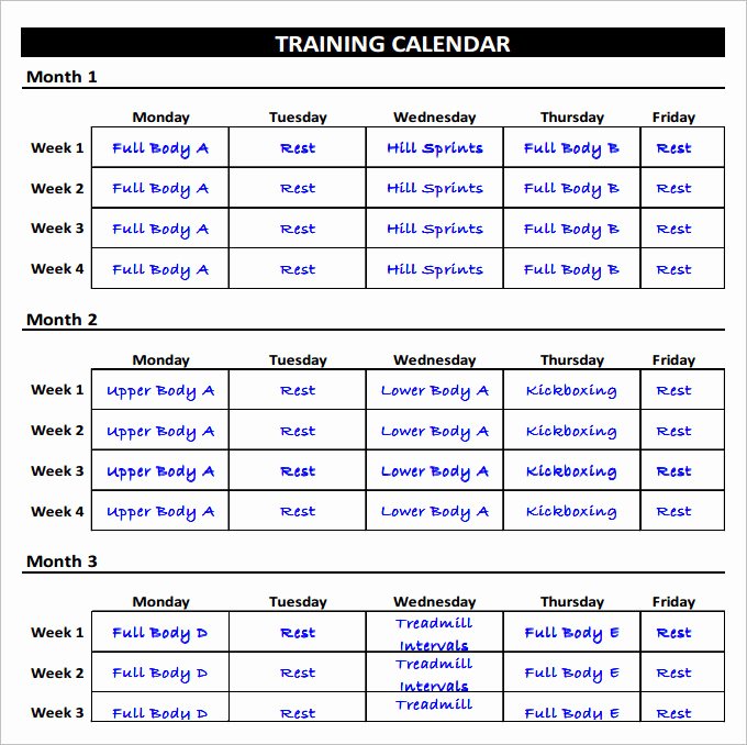 Golf Practice Schedule Template Best Of Multi Gym Workout Plan Pdf – Eoua Blog