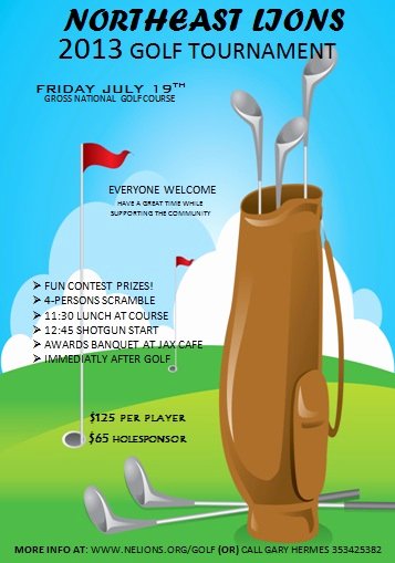 golf tournament flyer template