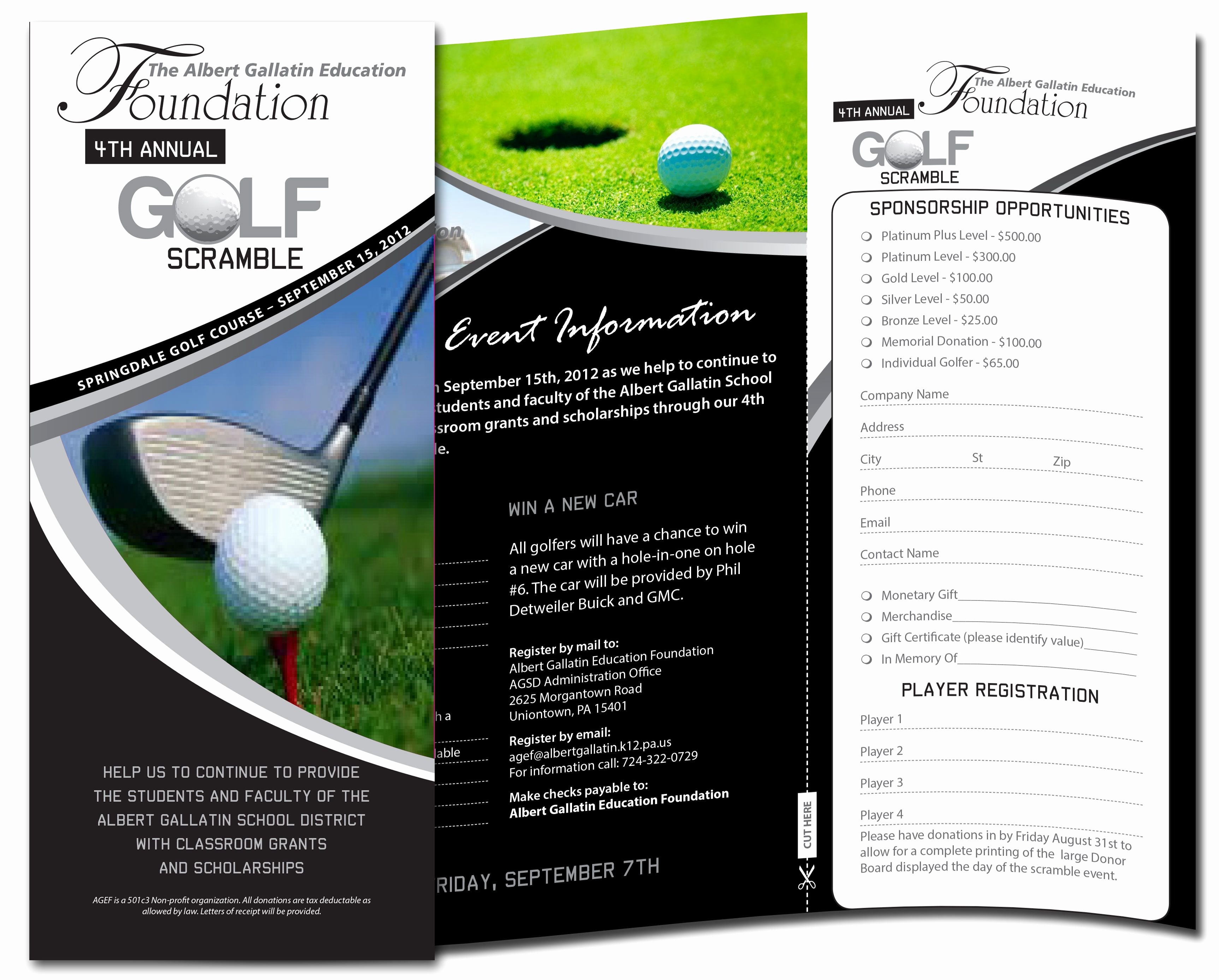 Golf Scramble Flyer Template New 2012 Albert Gallatin Education Foundation Golf Scramble