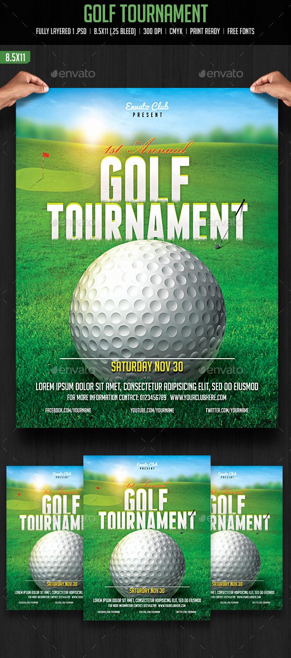 Golf tournament Flyers Template Fresh Golf tournament Flyer by Creativeartx