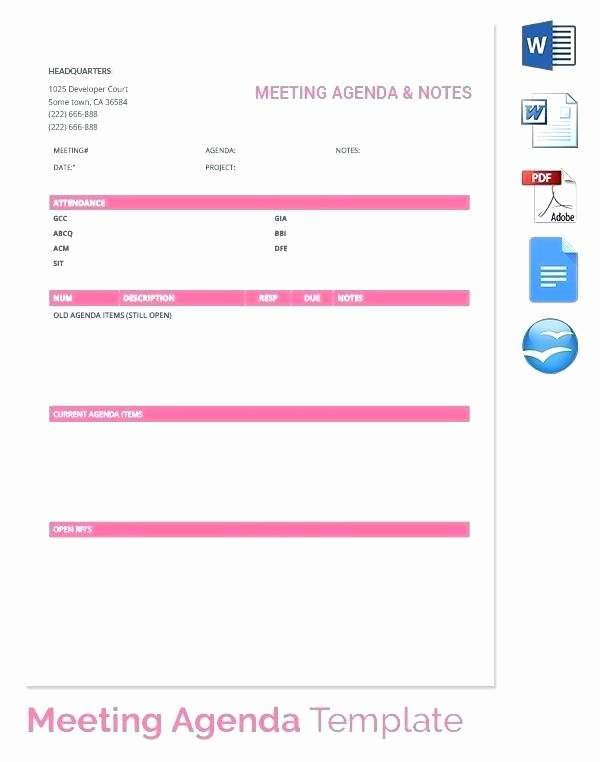 Google Docs Meeting Minutes Template Best Of Minutes Example Templates Business Meeting Agenda Project