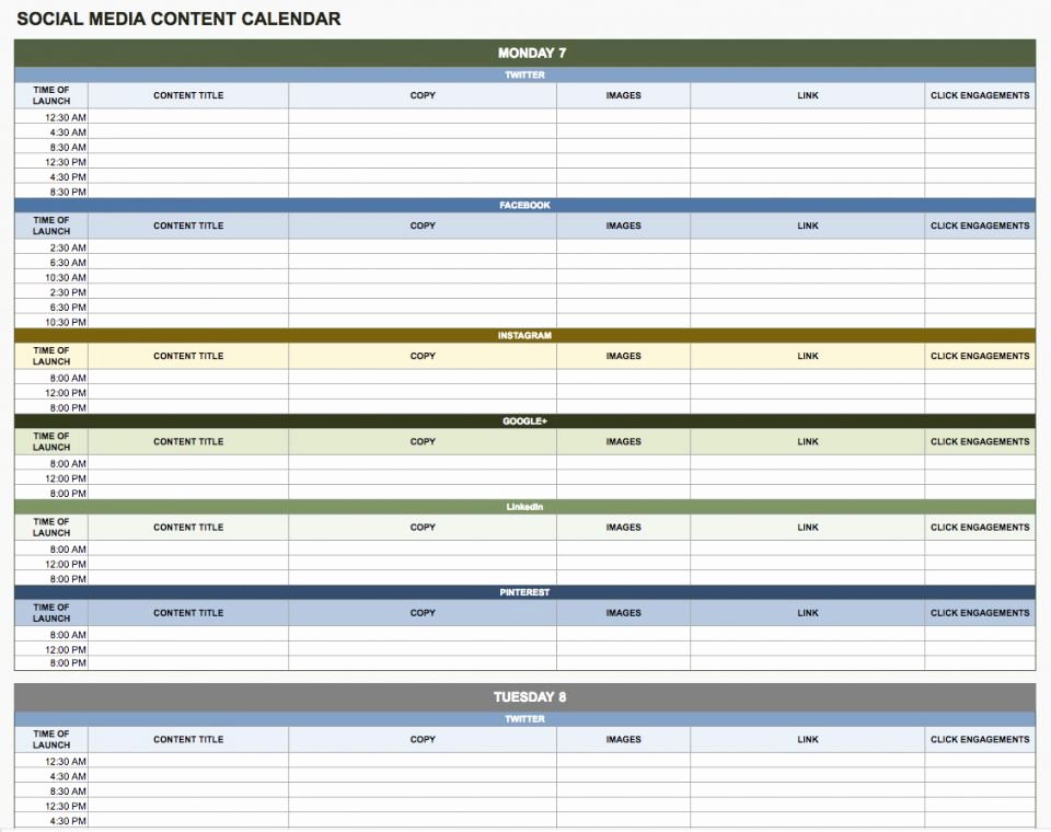 Google Sheets Schedule Template Awesome Free Google Calendar Templates