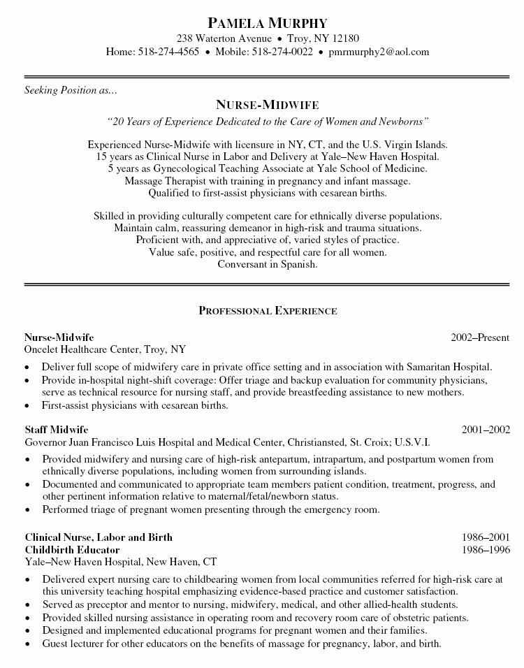 Graduate Nurse Resume Template Free Fresh Resumes for New Graduates Best Resume Collection