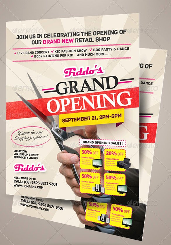 Grand Opening Flyer Template Luxury 41 Grand Opening Flyer Template Free Psd Ai Vector