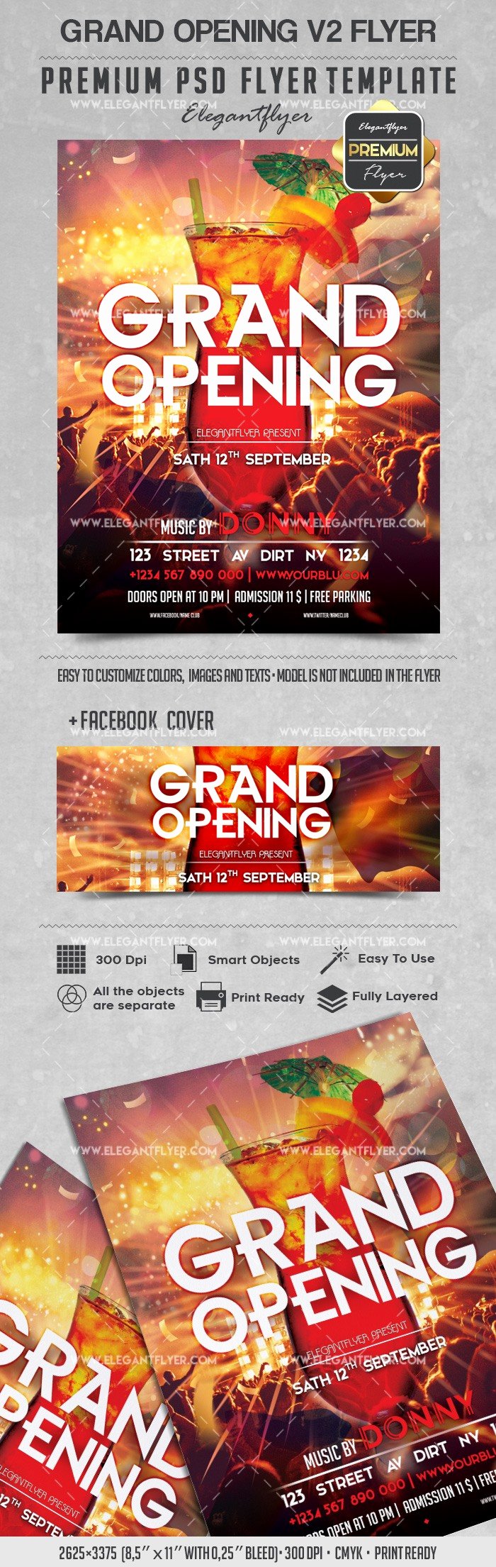 Grand Opening Flyer Template Luxury Grand Opening V2 – Flyer Psd Template – by Elegantflyer